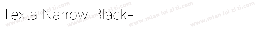 Texta Narrow Black字体转换